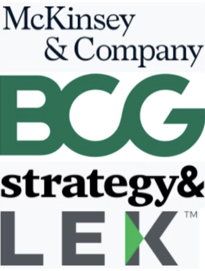 McKinsey & Company, BCG, Strategy&, LEK